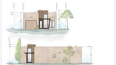 Fassade eines modernen hauses 2