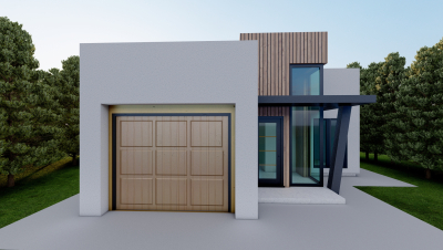 Facade of a modern house 1